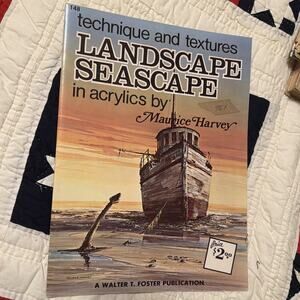 Maurice Harvey Technique and Texture Landscape Seascape in Acrylics 148 Art Book